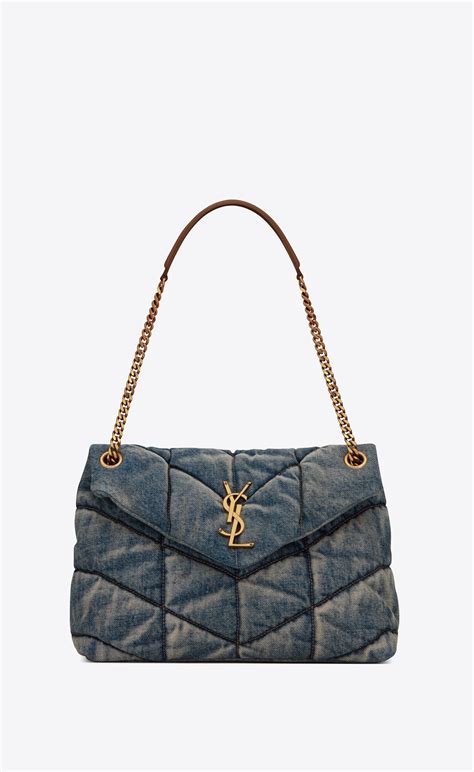 suede bag ysl|YSL denim bags.